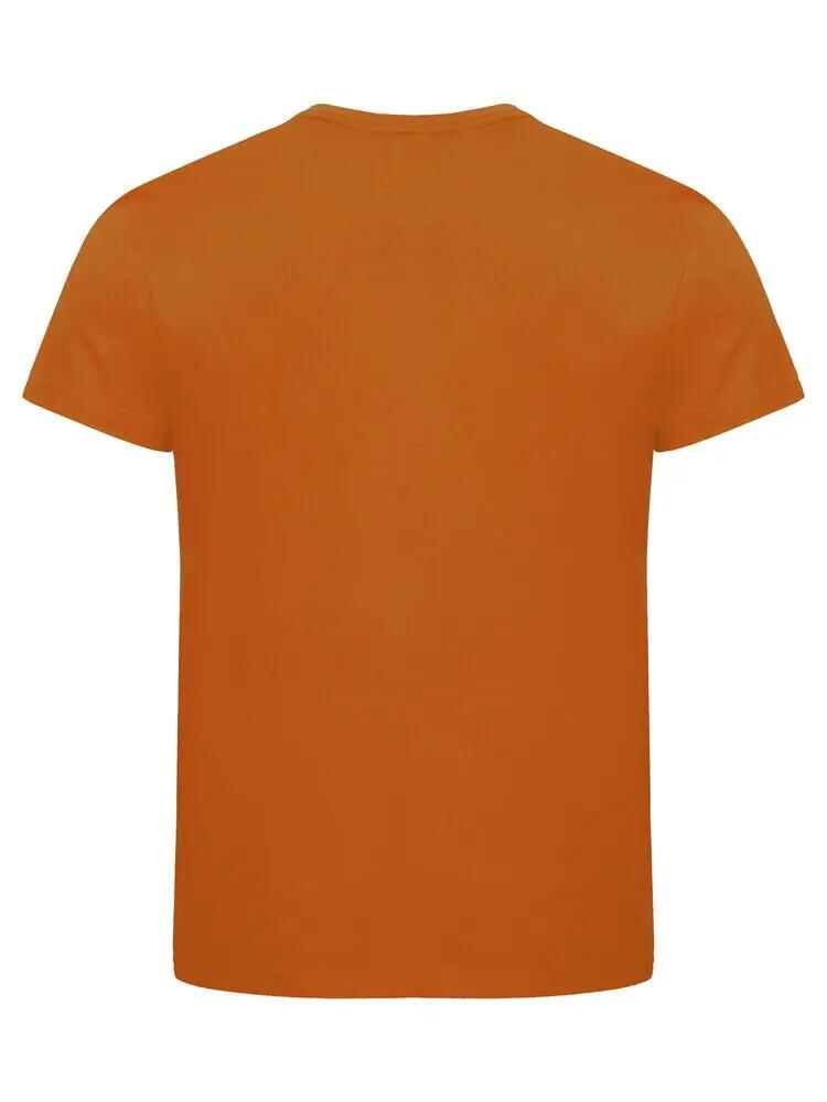 clique Classic OC-T heren T-shirt 100% biologisch katoen oranje 2/4