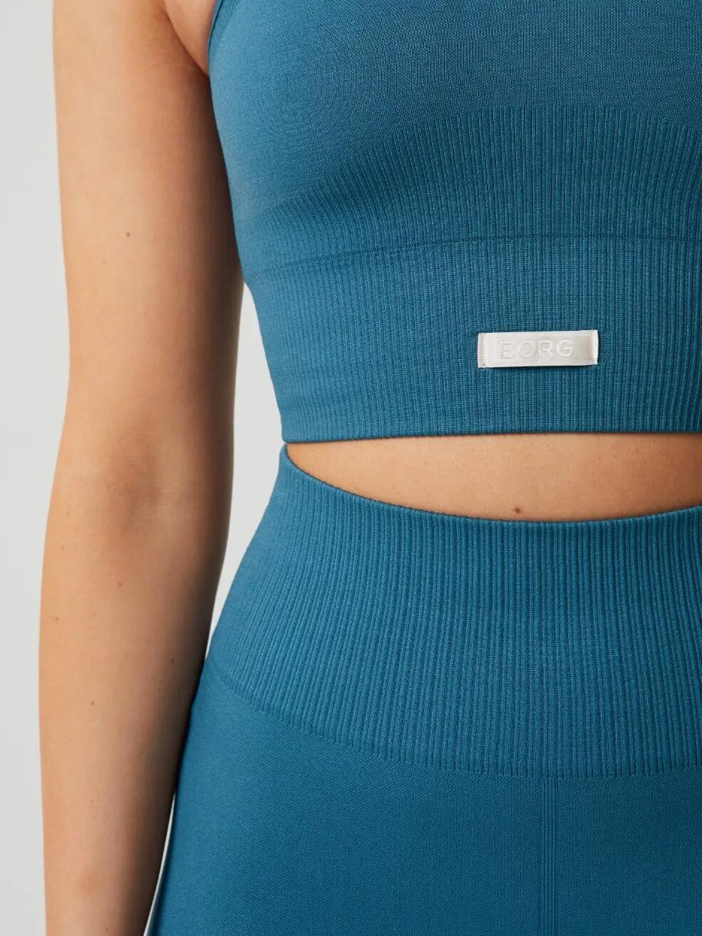 bjorn_borg STUDIO SEAMLESS BRALETTE na cor MALLARD BLUE 4/5