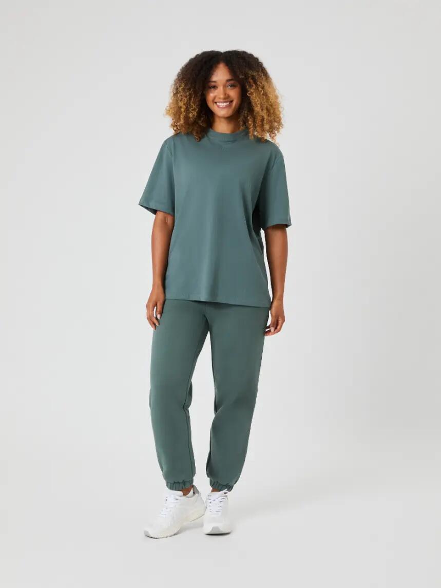 bjorn_borg STUDIO OVERSIZED T-SHIRT — corte oversize, BALSAM GREEN 3/4