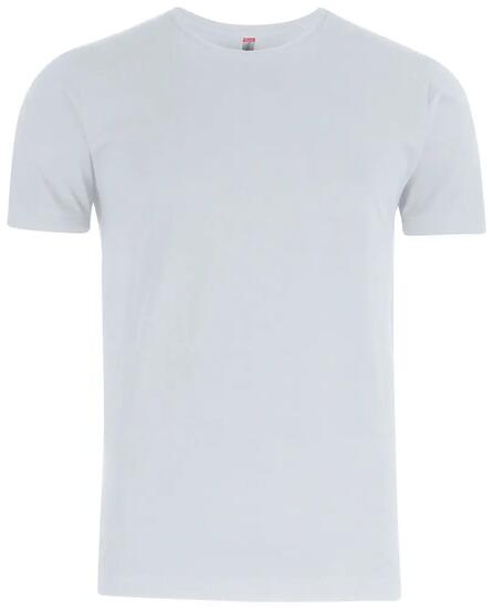 clique Premium Fashion-T en coton 100% – T-shirt homme blanc