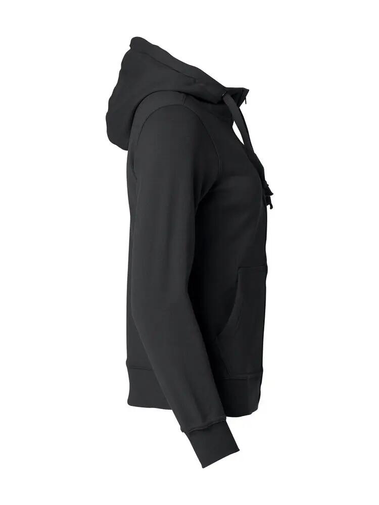 clique Basic Hoody Full Zip Women – felpa con zip e cappuccio, nero 4/4