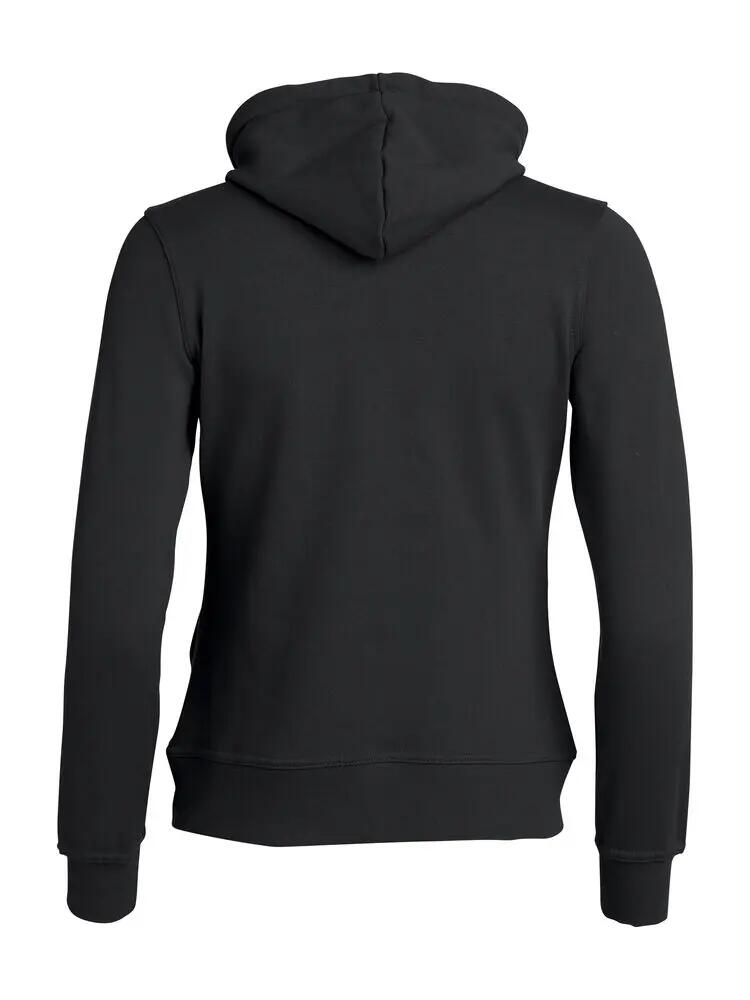 clique Basic Hoody Full Zip Women – felpa con zip e cappuccio, nero 2/4