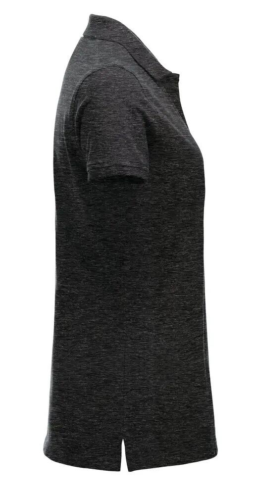 clique Classic Marion S/S polo donna in cotone, vestibilità moderna, anthracite 4/4