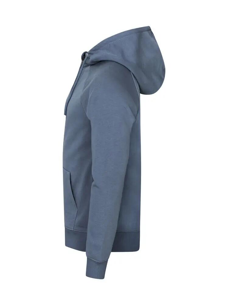 clique Miami PRO Hoody Full Zip katoen en gerecycled - Steel Blue 4/4
