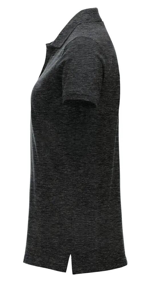 clique Classic Marion S/S polo donna in cotone, vestibilità moderna, anthracite 3/4