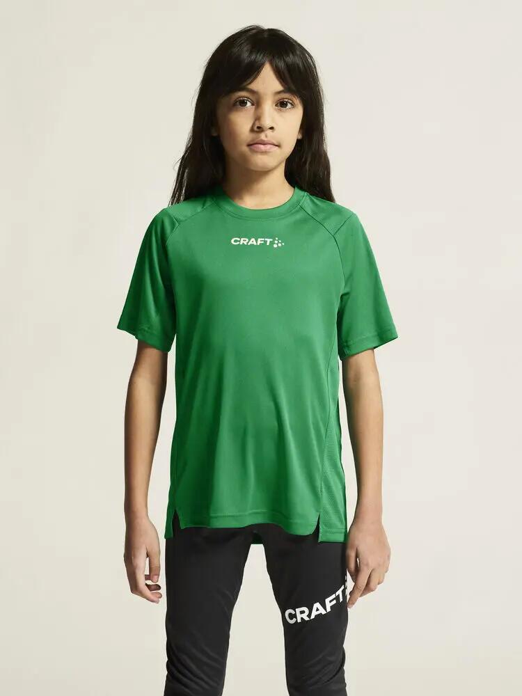 craft Rush 2.0 SS Tee Jr — T-shirt de treino leve em poliéster reciclado 6/7