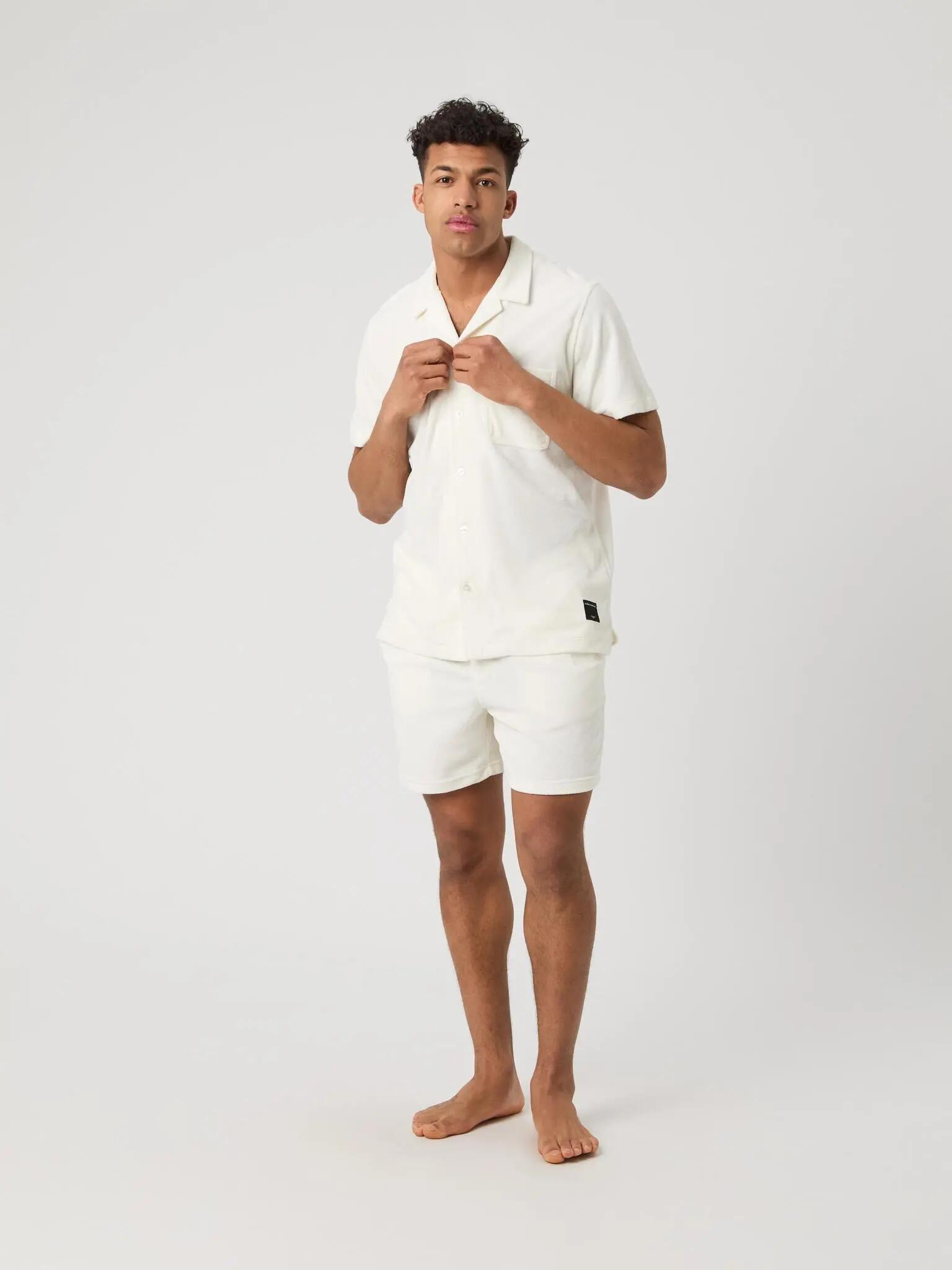 bjorn_borg BORG TOWELING POOL SHIRT EGRET Herren 3/5