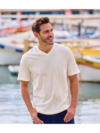 Lot de 4 Tee-Shirts Col V Unis