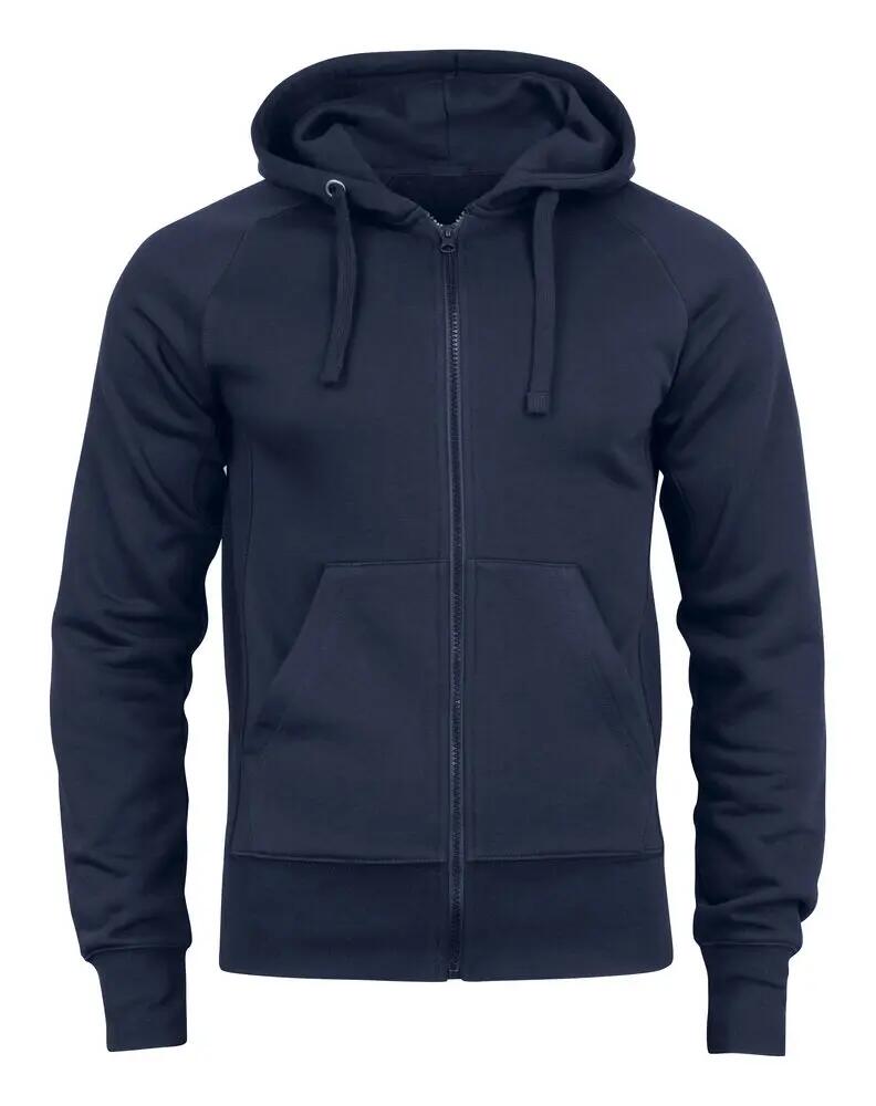 clique Harper sweat à capuche zippé unisexe en coton-mélange 1/4