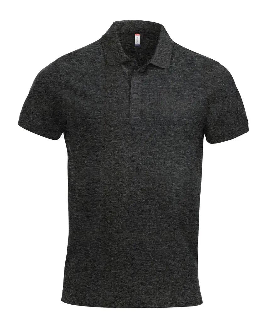 clique Classic Lincoln S/S polo homme anthracite melange 3XL 1/4