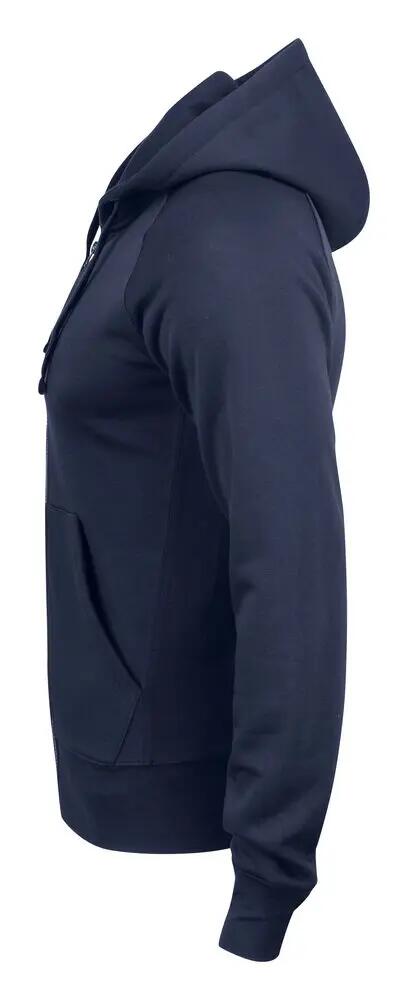 clique Harper sweat à capuche zippé unisexe en coton-mélange 3/4
