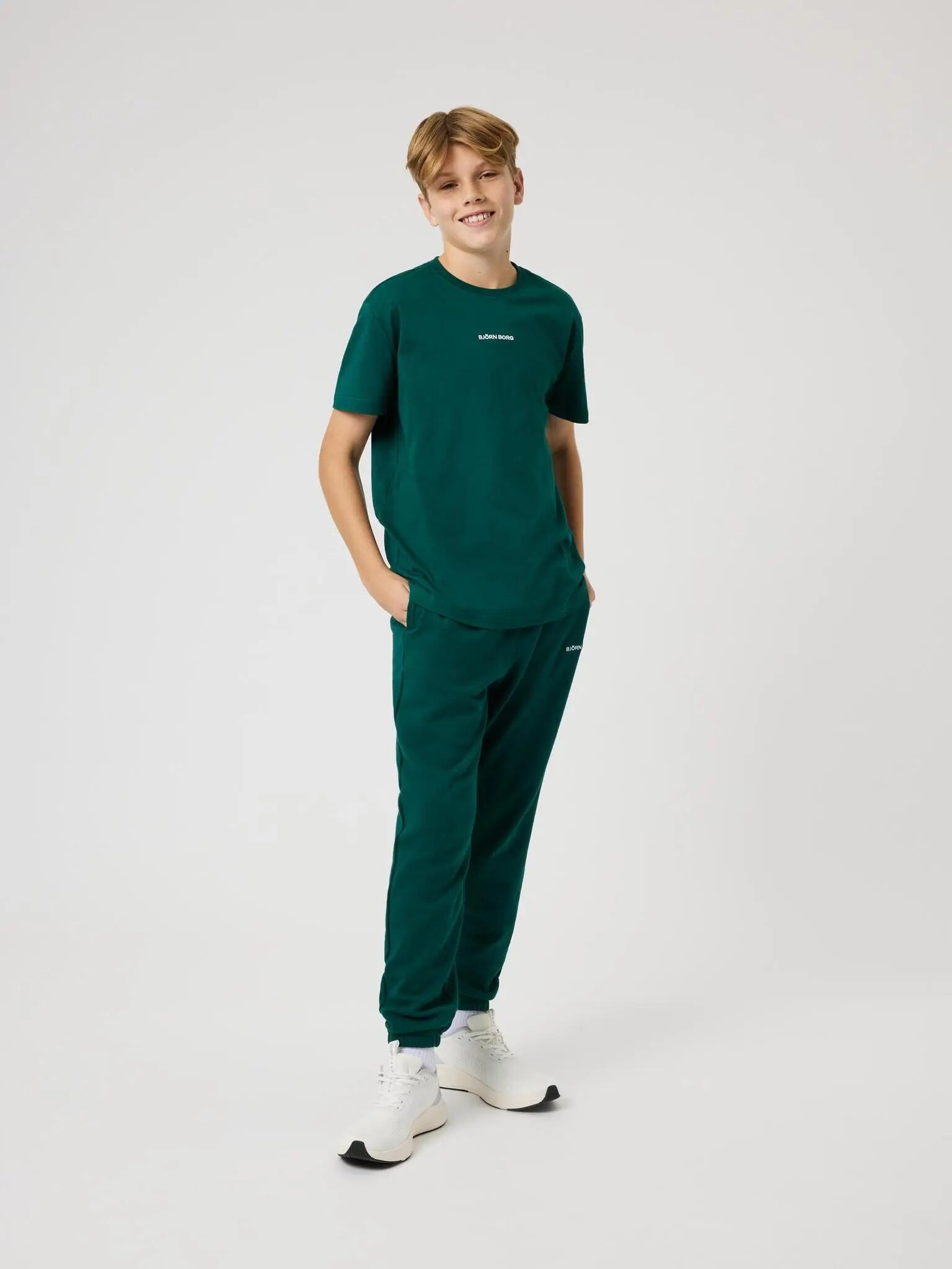 bjorn_borg BORG CLASSIC T-SHIRT JUNIOR RAIN FOREST 3/5