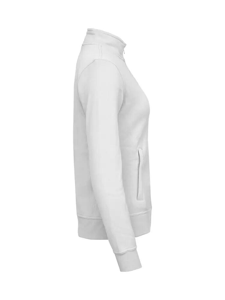 clique Basic Cardigan Mulher em felpa com fecho de correr tom sobre tom 2/4
