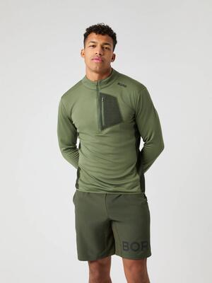 Bjorn_borg borg fleece midlayer in forest night voor heren