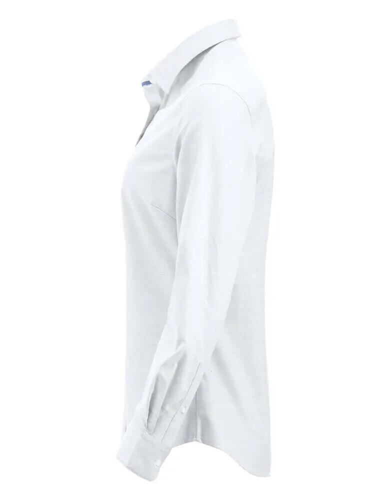 clique Oxford-overhemd Garland lange mouw 100% katoen wit 3/4