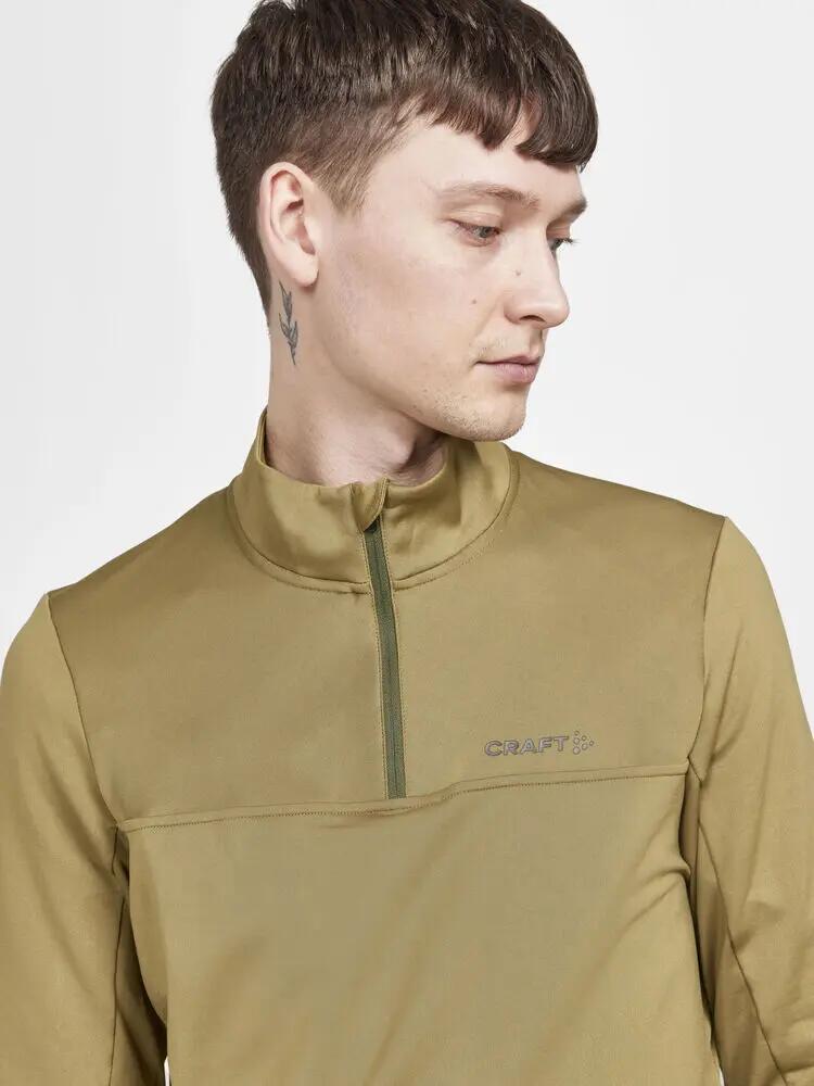 craft Gain Midlayer M - Midlayer meia-zip em tecido macio escovado 4/5
