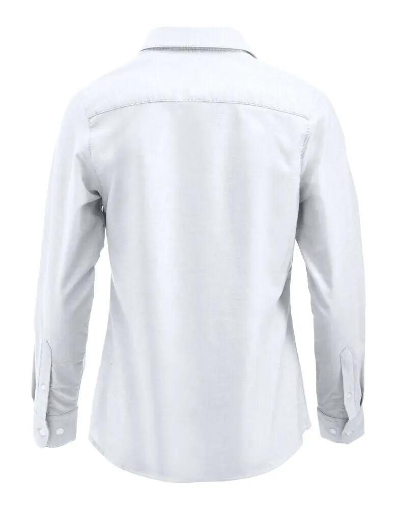 clique Oxford-overhemd Garland lange mouw 100% katoen wit 2/4