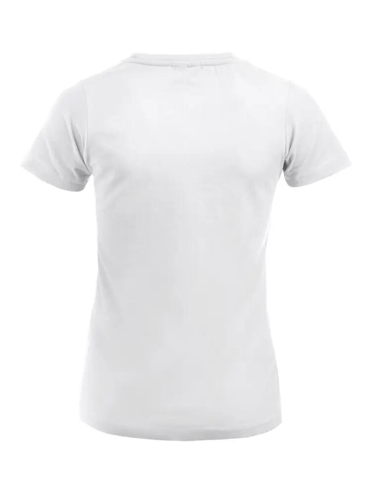 clique Arden top mujer cuello V en jersey stretch blanco 2/4