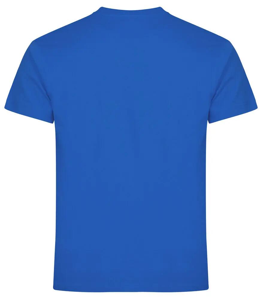 clique Premium Long-T – camiseta extra larga de algodón azul 3/4