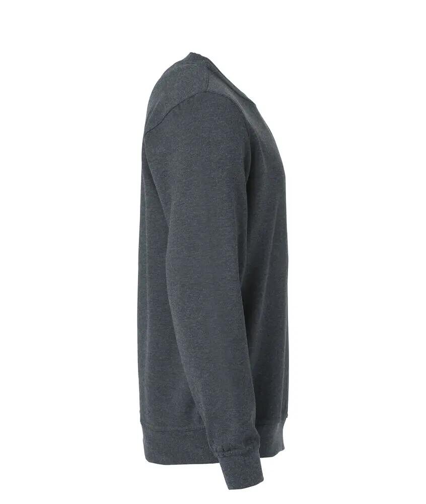 clique Basic Roundneck sweat unissexo – Anthracite Melange 4/4