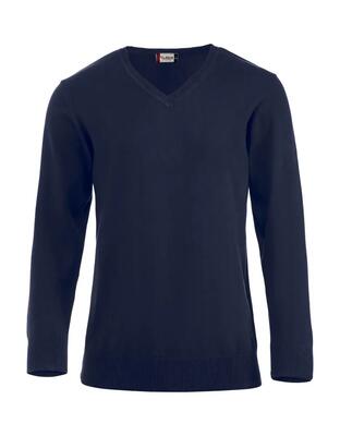 Clique heren trui aston v‑hals 100% katoen 12 gauge - dark navy