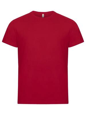 Clique classic oc-t heren t‑shirt 100% biologisch katoen rood – red