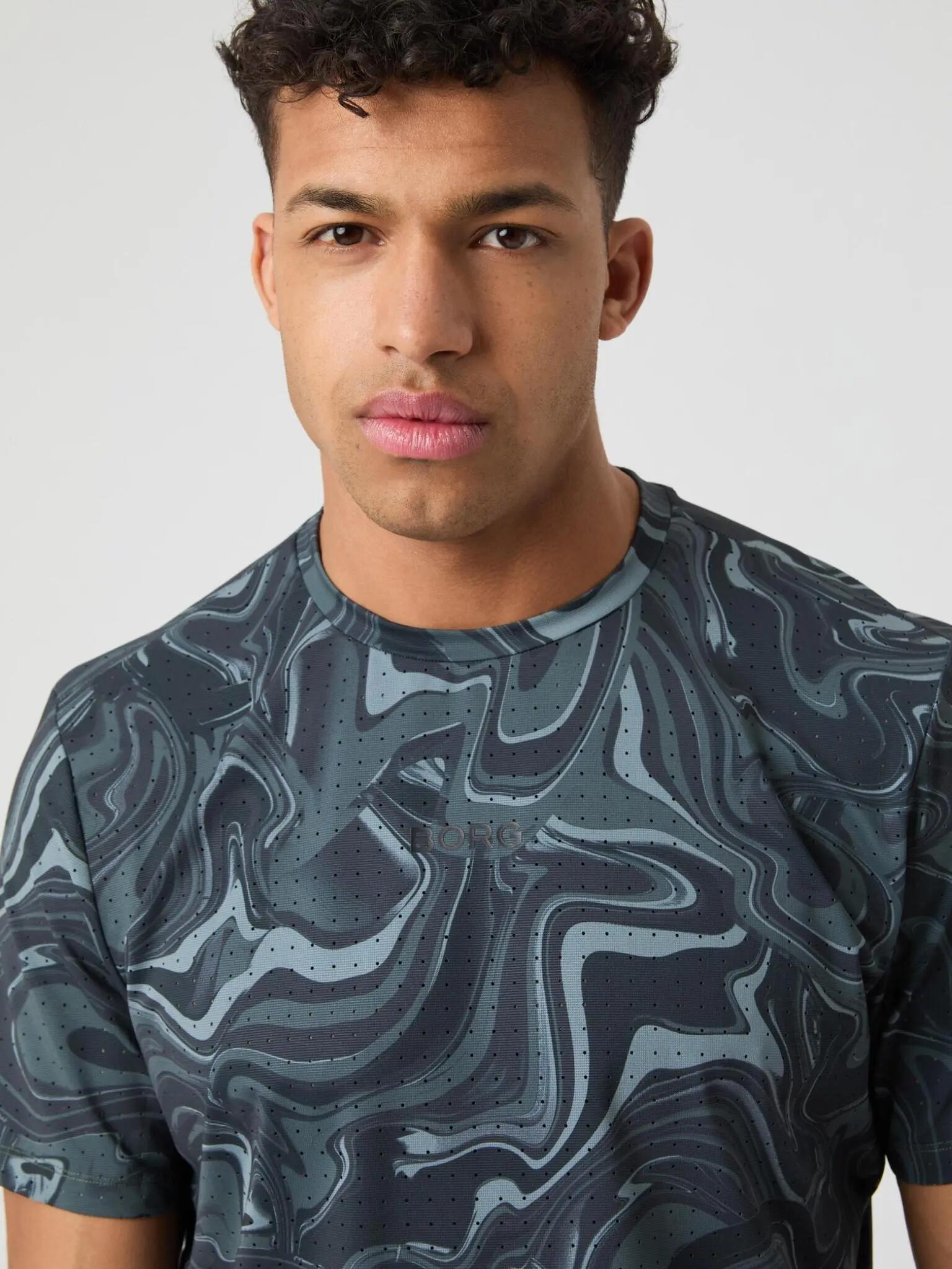 bjorn_borg BORG PERFORMANCE PERFORATED T-SHIRT - BB LIQUID 1 4/5