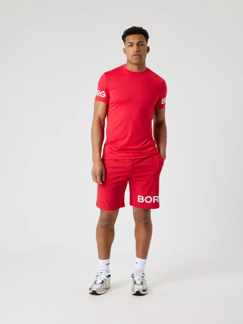 bjorn_borg BORG T-SHIRT heren — kleur LYCHEE 3/4