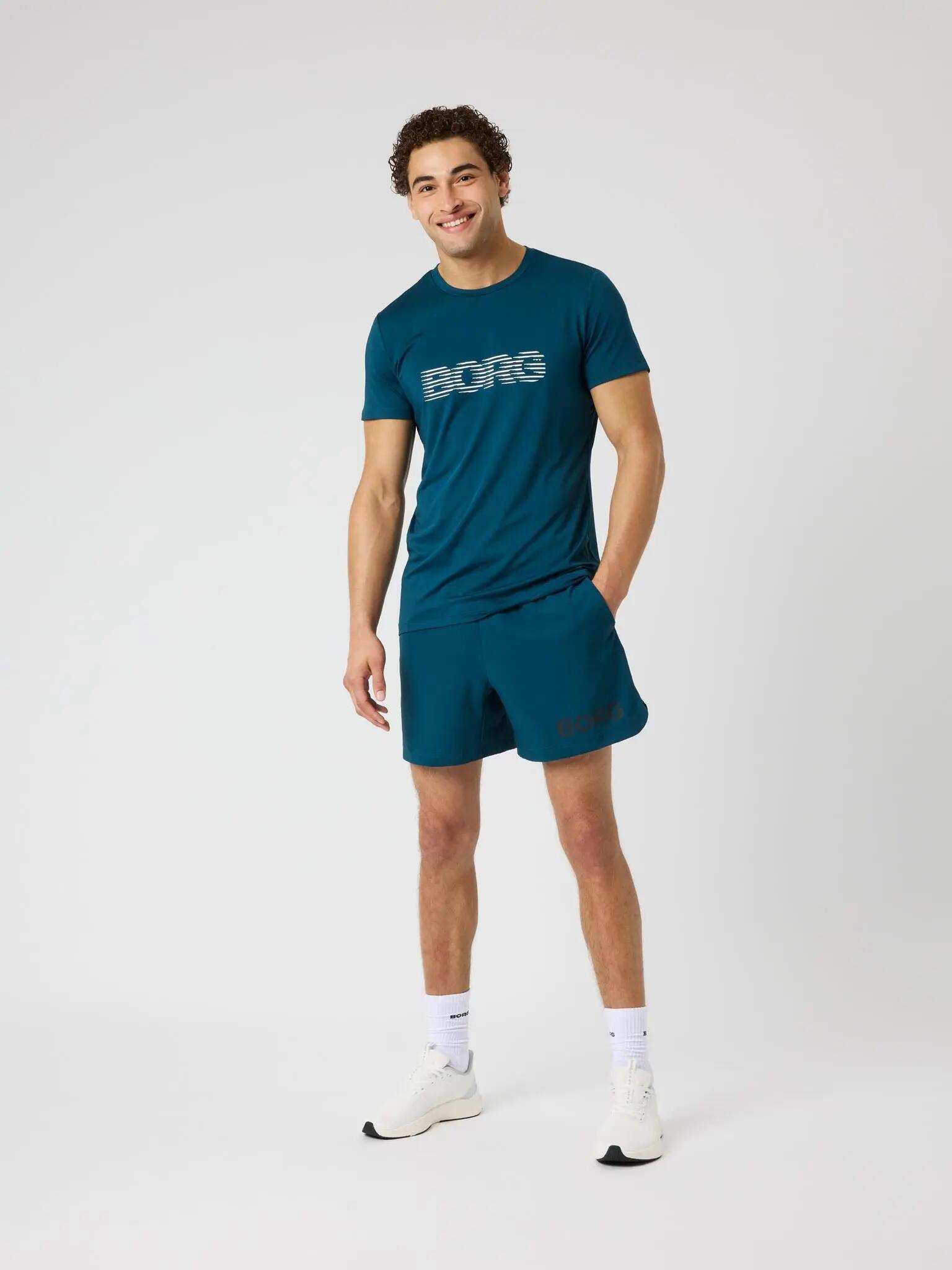 BORG 6" SHORTS in poliestere riciclato – REFLECTING POND 3/5