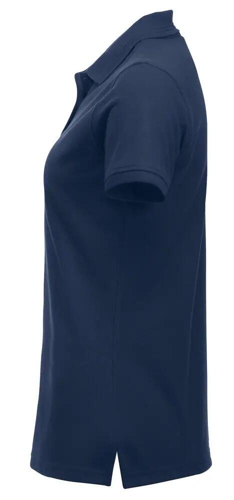 clique Polo Manhattan Women dark navy – colletto a costine con righe jacquard 3/4