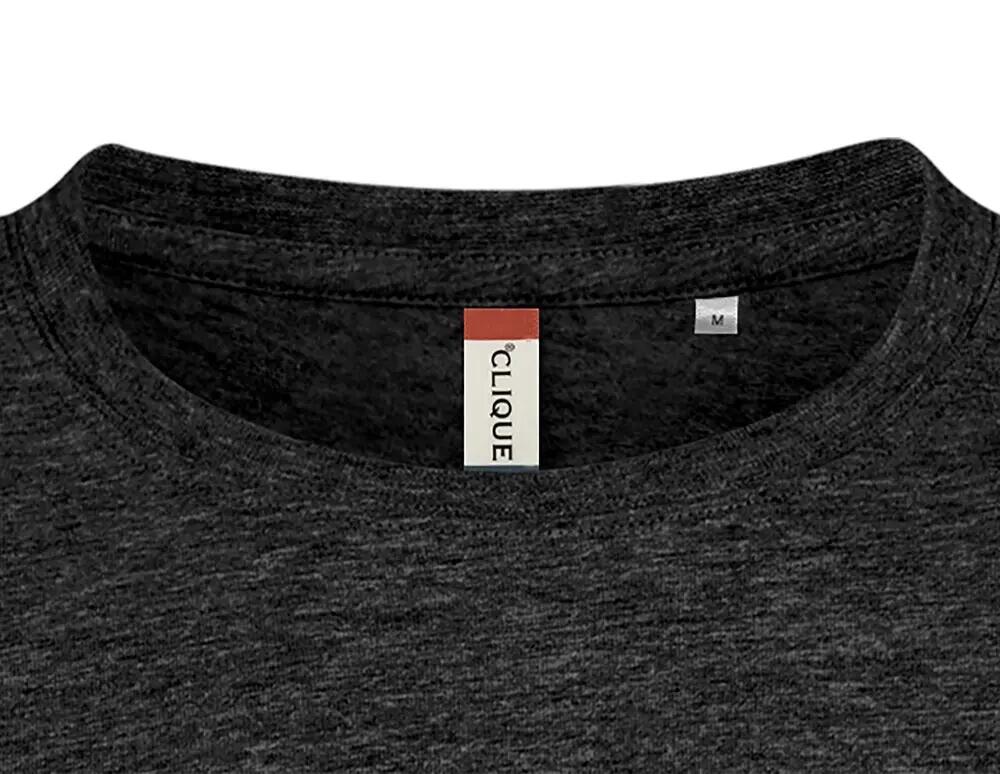 clique Basic-T camiseta hombre ajuste más ceñido Anthracite Melange 5/5