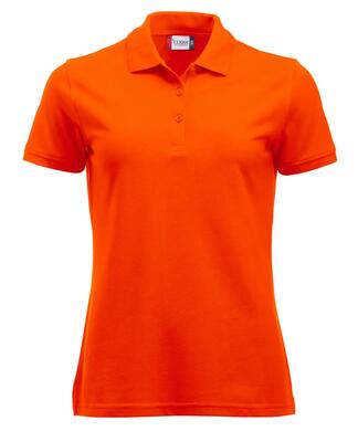 clique Manhattan Women polo donna in visibility orange