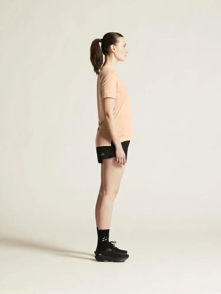craft Wool SS Tee W maglia maniche corte in poliestere riciclato e lana 5/7