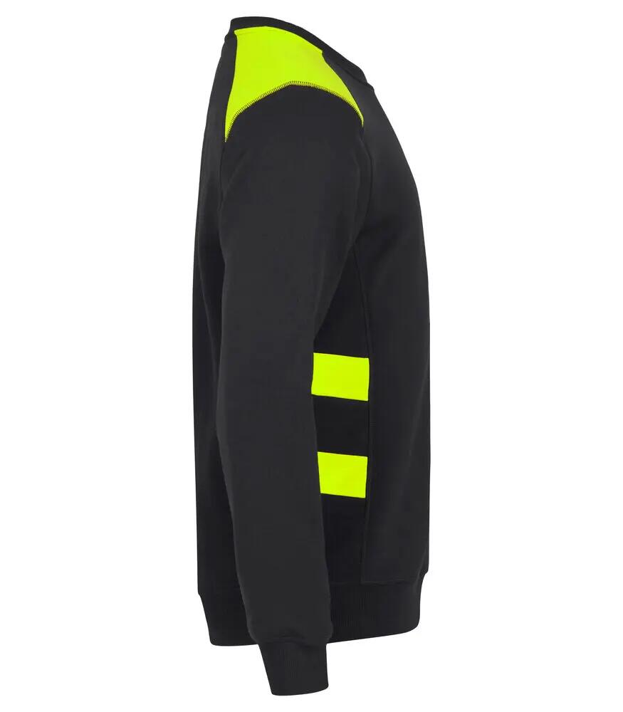 clique Ambition Roundneck felpa unisex alta visibilità 4/4