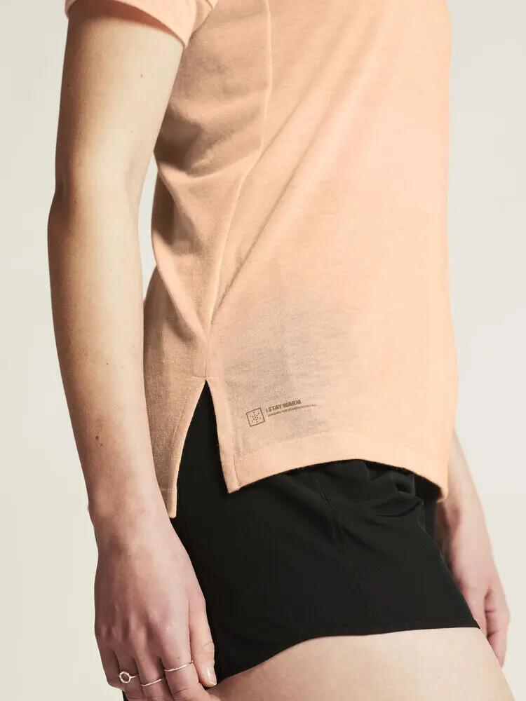 craft Wool SS Tee W maglia maniche corte in poliestere riciclato e lana 4/7
