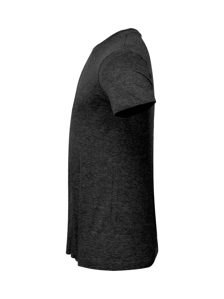 clique Basic-T T-shirt homme slim en Anthracite Melange 2/5