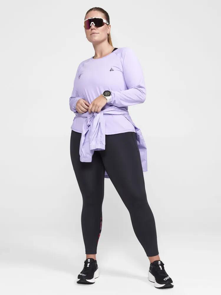 craft Core Essence Ls Plus Tee W – T-shirt manga comprida treino, Lavender 3/3