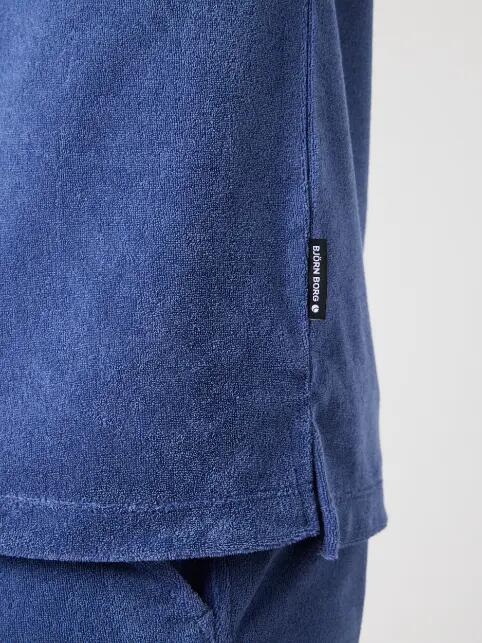 bjorn_borg BORG TOWELING POOL SHIRT — COASTAL FJORD 4/5