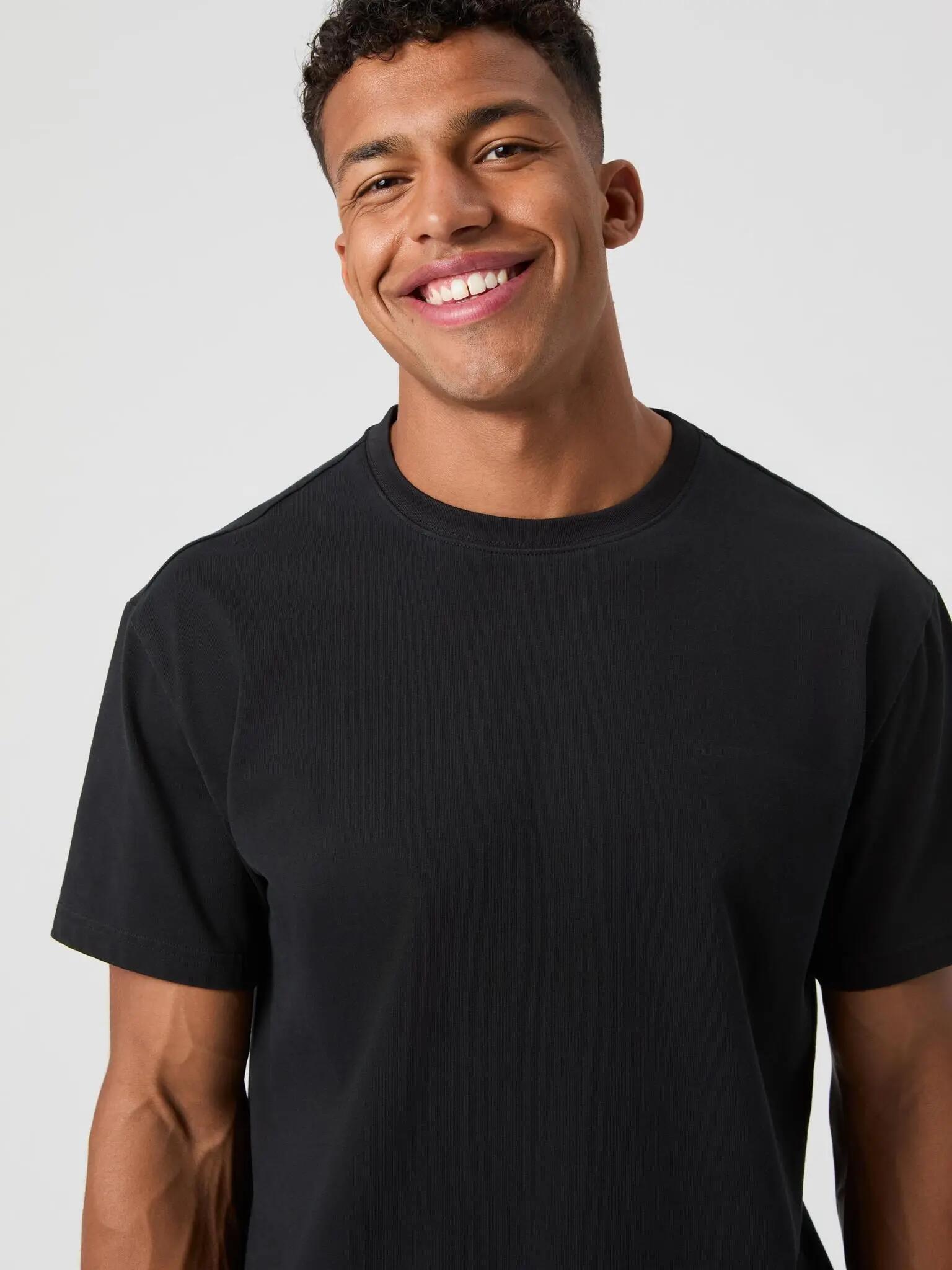 bjorn_borg BORG OVERSIZED WASHED T-SHIRT in BLACK BEAUTY 5/5