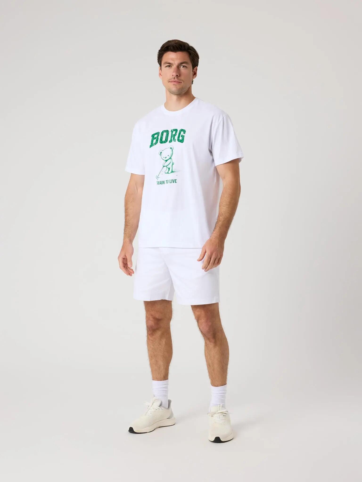 bjorn_borg BORG CLASSIC PRINT T-SHIRT in BRILLIANT WHITE 3/5
