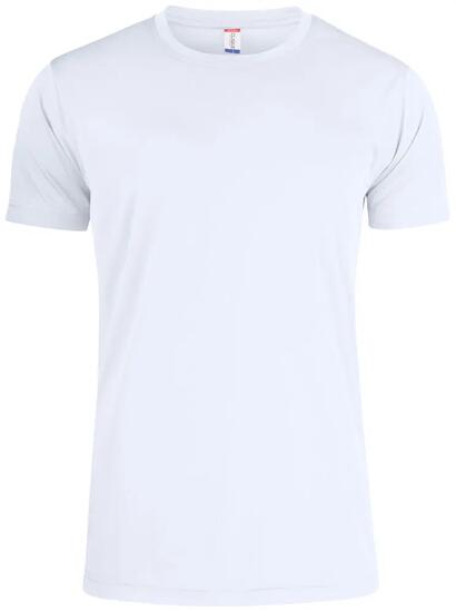 clique Basic Active-T T-shirt homme en polyester blanc