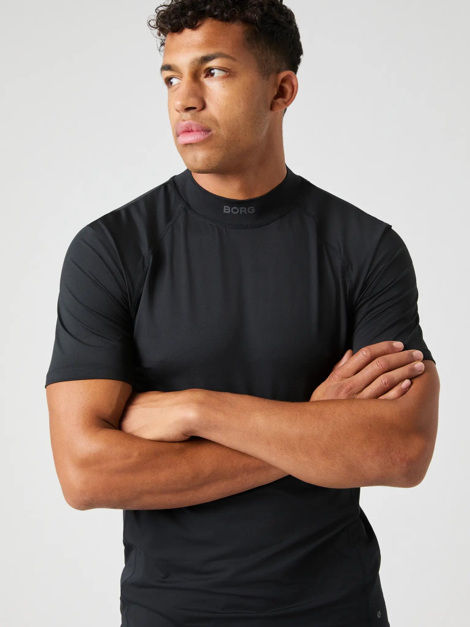 bjorn_borg BORG MOCK NECK T-SHIRT - Noir 5/5