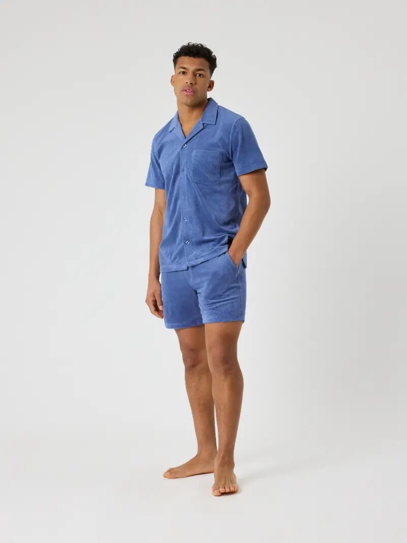 bjorn_borg BORG TOWELING POOL SHIRT — COASTAL FJORD 3/5