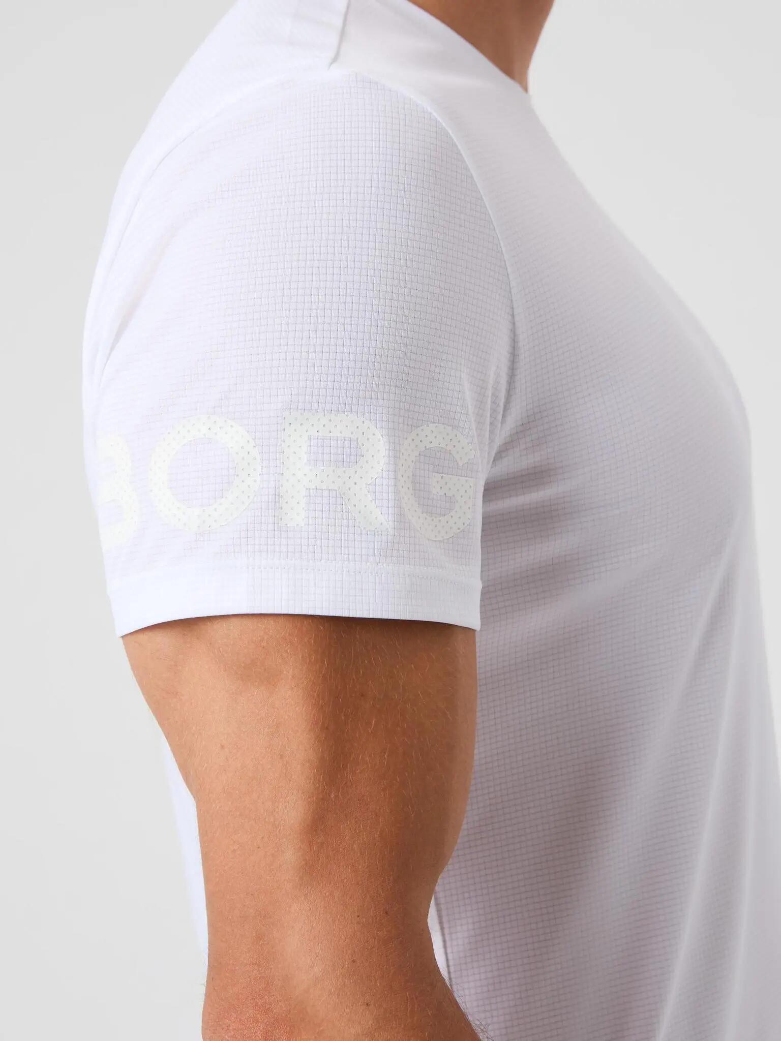 bjorn_borg BORG LIGHT T-SHIRT en polyester recyclé blanc brillant 5/5