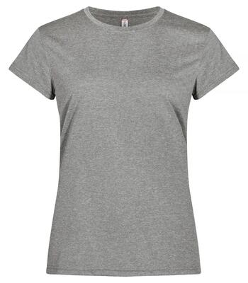 Clique basic active-t women t-shirt van polyester – grey melange