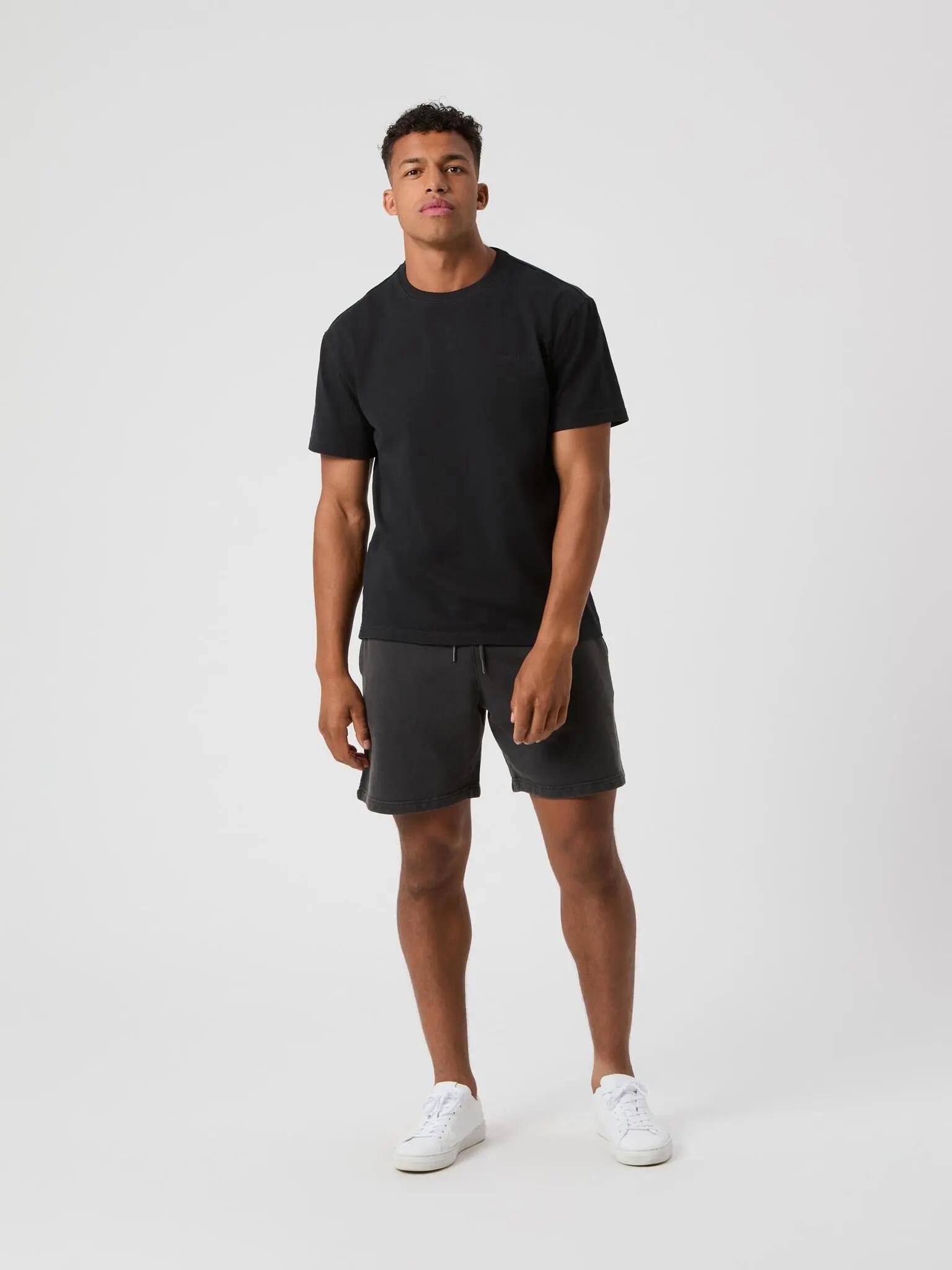 bjorn_borg BORG OVERSIZED WASHED T-SHIRT in BLACK BEAUTY 3/5