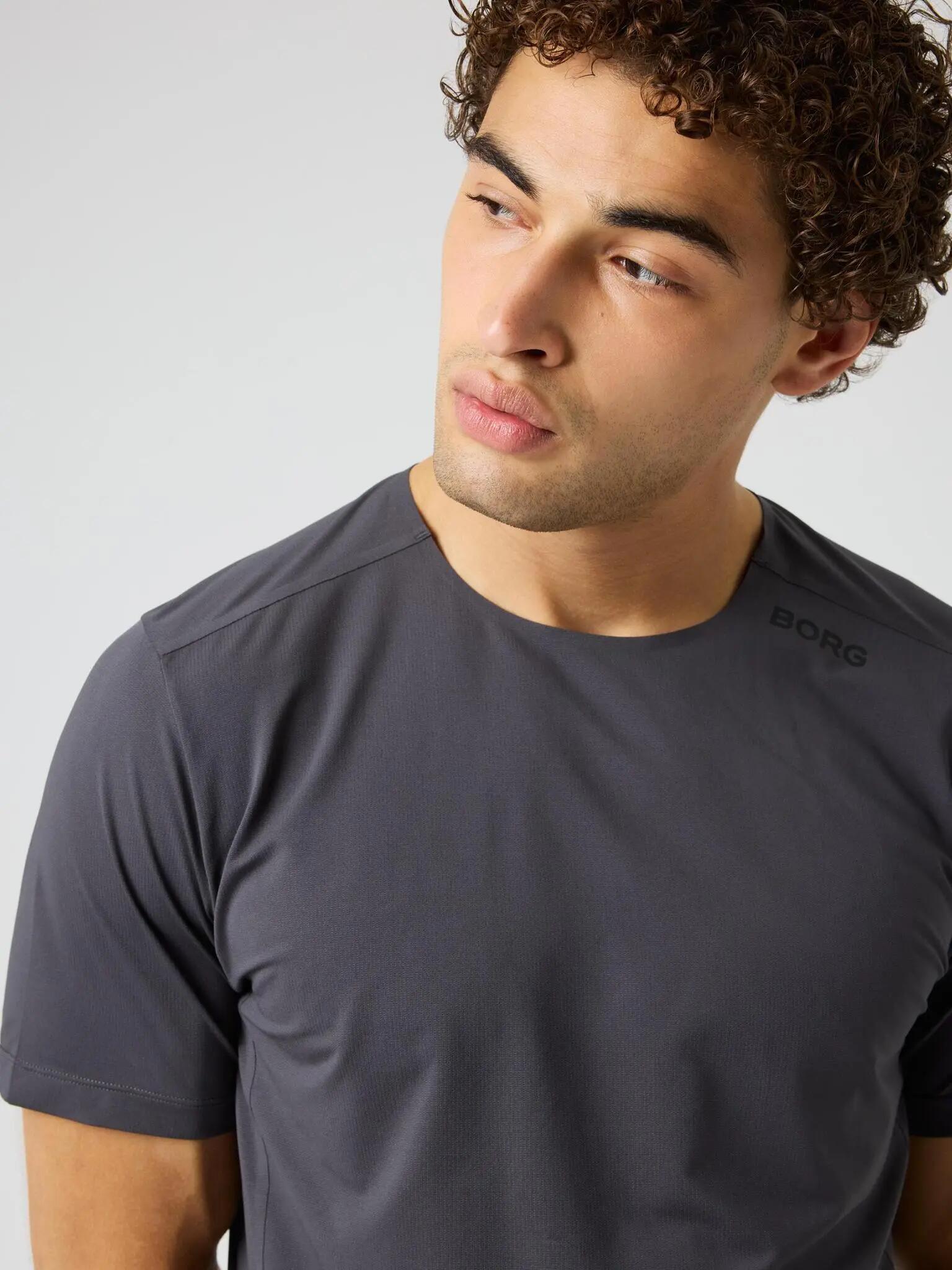 bjorn_borg BORG FEATHER T-SHIRT en polyester recyclé - ASPHALT 5/5