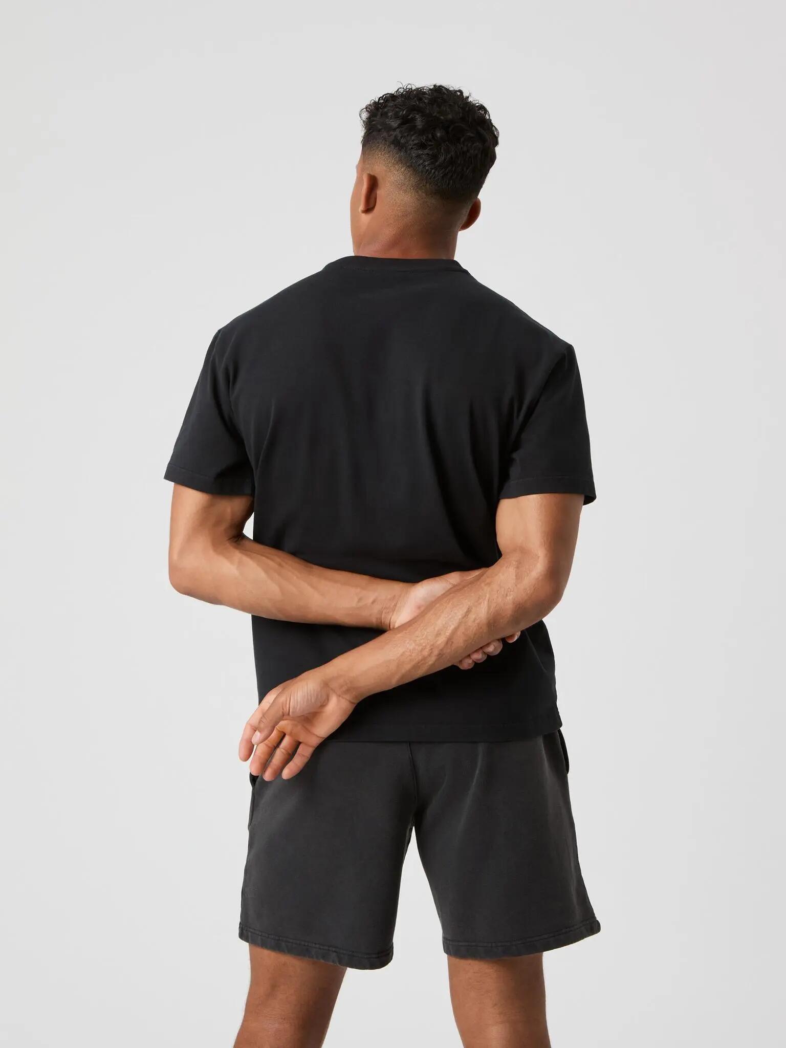 bjorn_borg BORG OVERSIZED WASHED T-SHIRT in BLACK BEAUTY 2/5