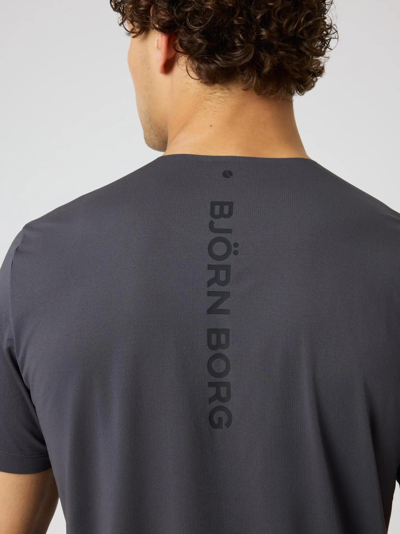 bjorn_borg BORG FEATHER T-SHIRT en polyester recyclé - ASPHALT 4/5