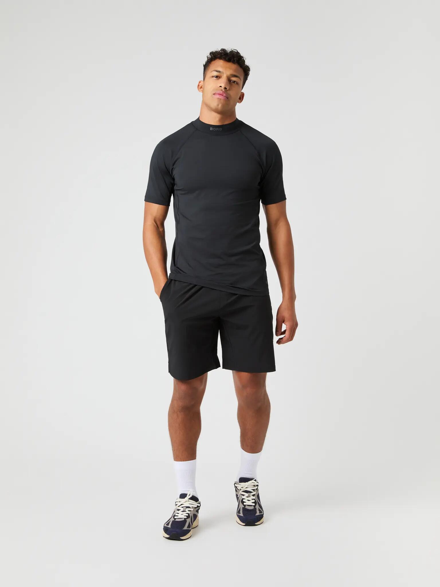 bjorn_borg BORG MOCK NECK T-SHIRT - Noir 3/5
